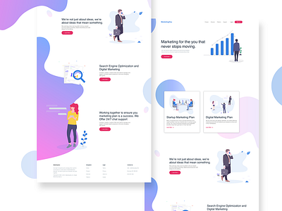 Landing Page Research and Design @dailyui @uiux design design designer landingpage landingpagedesign minimal research ux vector web website