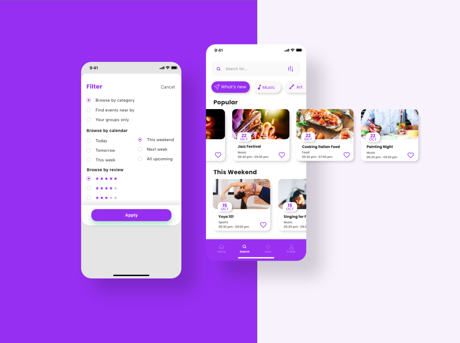 Even App Design by Sherry He on Dribbble