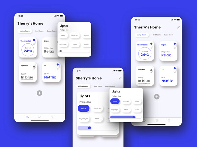 Smart Home Control App @dailyui @uiux design design designer illustration landingpagedesign typography ui ux web