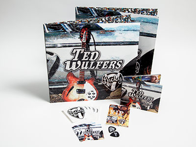 Ted Wulfers-Lucky No.7 Album/Cd/Promo Items album jacket design promo merch stickers vinyl