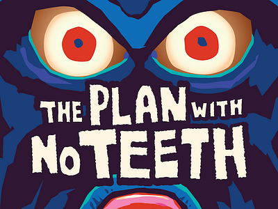 The Plan With No Teeth cycling illustration spoke card