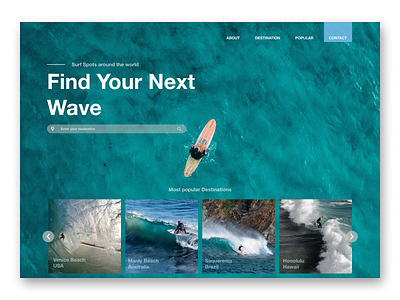Find Wave design digital art interface photography surfing ui ui design ux design