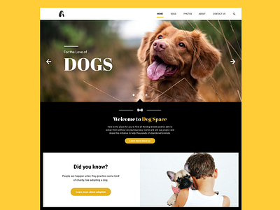 Dog Lovers design digital art digital design dogs figma homepage interface landingpage ui design user experience user inteface user interface ui ux design web design