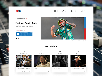 NPR Landing Page