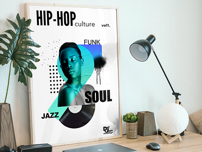 Frames Mockup Hip Hop Culture Vol.1 collage design digital art dj funk hip hop jazz mockup photoshop soul volume