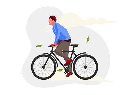 Cyclist design illustration vector