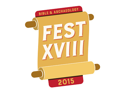 Fest XVIII Logotype Study archaeology biblical branding conference logotype