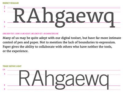 Web Typography Schematic design idiosyncrasy readability type typography