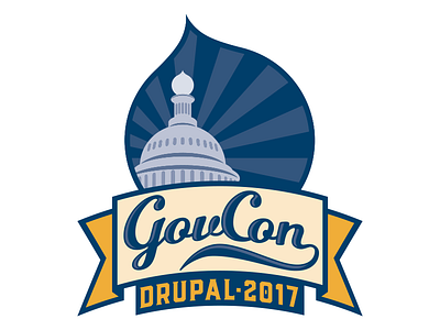 Drupal GovCon ’17 Logo Study branding conference drupal event identity logo typography