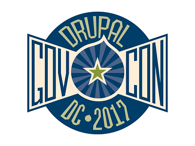 Drupal GovCon ’17 Logo Study branding conference drupal event icon identity logo typography