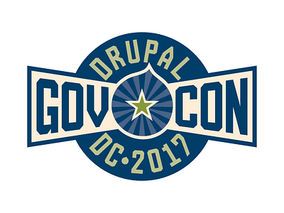 Drupal GovCon ’17 Logo branding conference drupal event icon identity logo typography