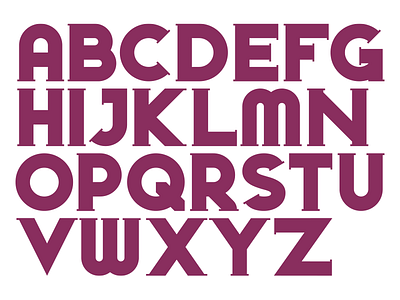 Custom Typography bold decorative display font informal serif type typography