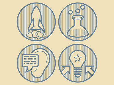 Design Thinking Iconography business contrast design designthinking icon illustration line service simplicity symbol ux