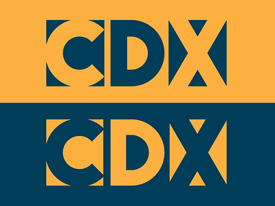 CDX Logo Study branding design form interplay logo logtype negative positive ux