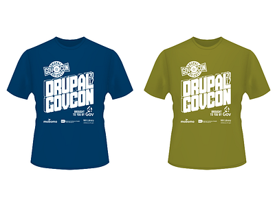 Drupal GovCon ’17 Shirts conference drupal event print promotional shirt silkscreen t shirt typography