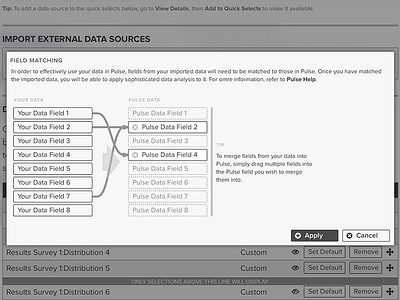 Field Matching UI