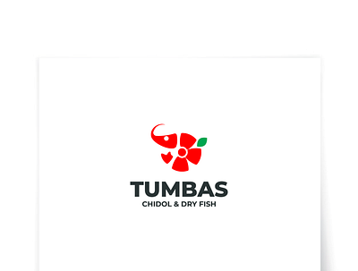 Tumbas creative logo minimalistic shrimp