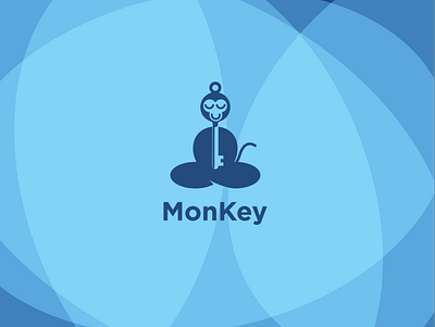 Monk and Key creative monkey logo