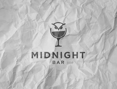 Midnight Bar bar logo branding creative logo midnight bar logo