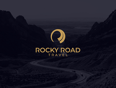 Rocky Road creative logo minimal travel logo