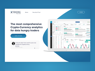 X Trading Landing Page
