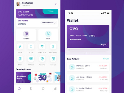 OVO Redesign Concept clean color design minimalist design ovo payment payment app payment gateway simple ux