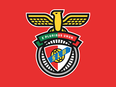 SL Benfica aguia badge benfica bicycle wheel bike wheel bycicle eagle encarnados flat football futebol illustration lisboa lisbon logo portugal primeira liga soccer