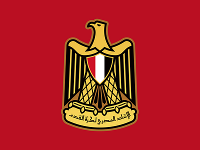 Egypt national emblem arab badge branding crest eagle egypt egyptian flat golden eagle illustration republican eagle saladin eagle