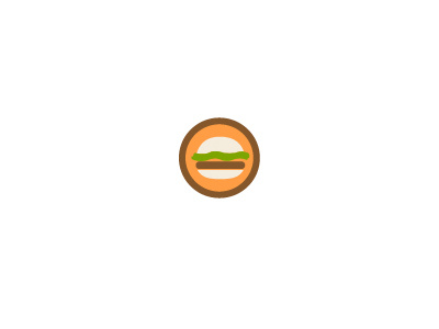 Burgah! burger icon meat sandwich