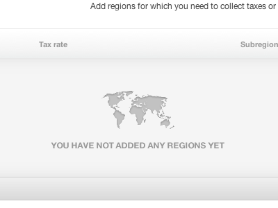 Regions & Taxes