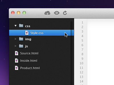 TextMate 2 UI Concept fireworks gradient icon interface oklahoma textmate ui