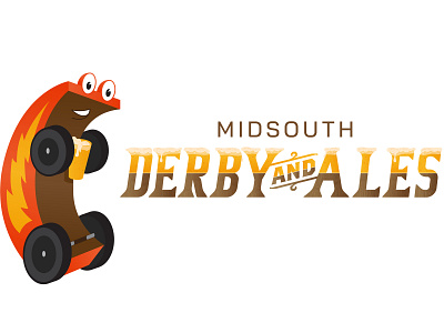 Derby and Ales Logo branding design illustration logo typography vector