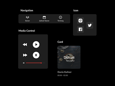 Radio PPI Project - UI Components component media player radio ui