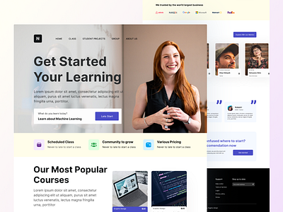 Online Education landing page - Nggetu