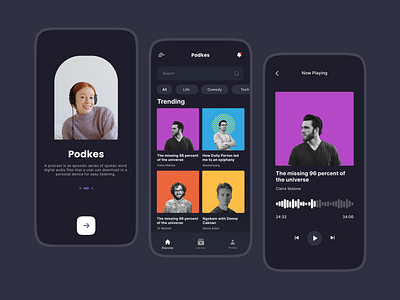 Podcast Mobile App - Podkes