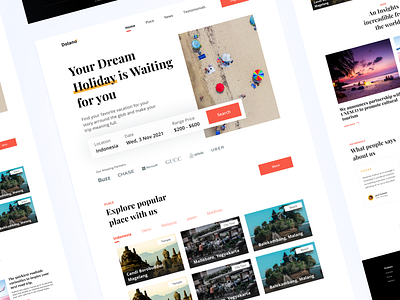 Travel landing page - Dolano