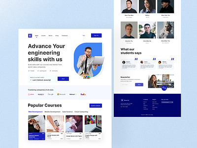 Online Course Landing Page - Sinau