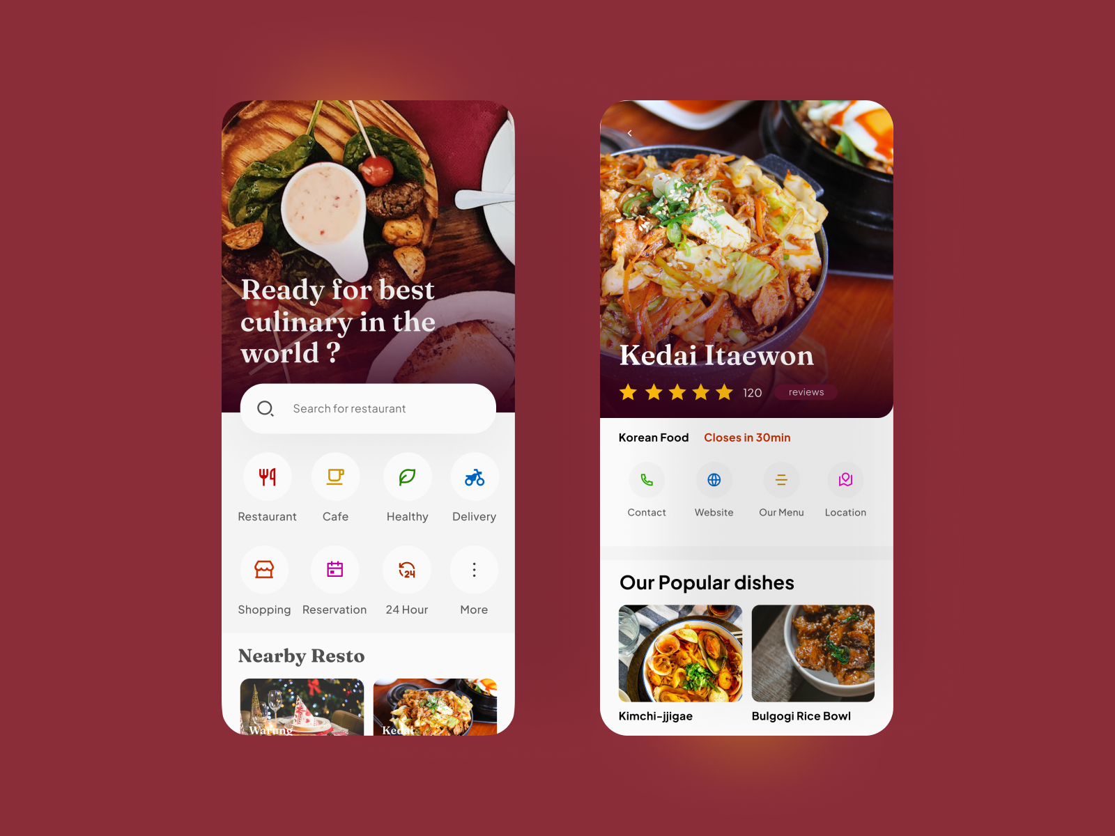 Resto Finder Exploration by Ivan Fadila on Dribbble