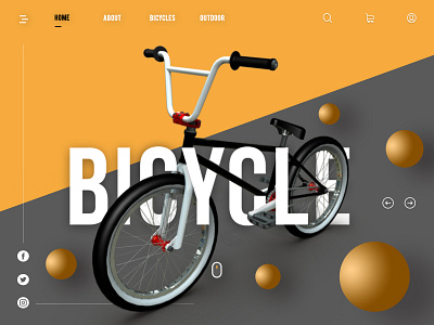 Bicycle Landing Page app designers banner ad banner design bicycle bike branding concept branding design electric landingpage logodesign prototyping slider design sliders ui design uidesign ux ui visual design web web design