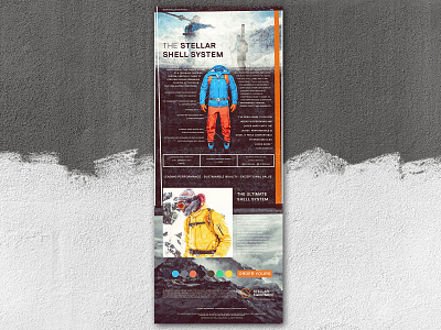 Outdoor Clothing Branding and Design .Emailer alpine branding clothing brand design ecofriendly editorial design graphic grit halftone typography