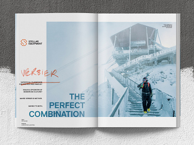 Outdoor Clothing Branding and Design .Verbier Magazine Spread 01