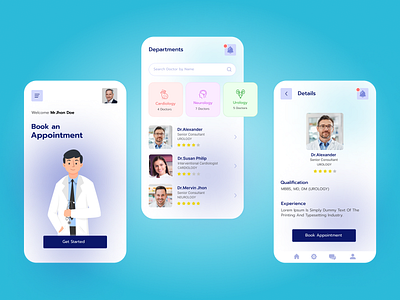Doctor Appointment design graphic design ui ux