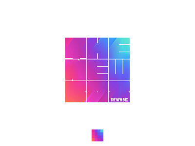 The New Box logo Concept blue box coloring colors geometric gradient graphicdesign logodesign magenta minimal multicolor new pink square square logo symmetry the thenewbox violet
