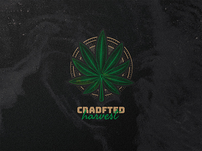 Dribble Crafted Harvest cannabis logo green