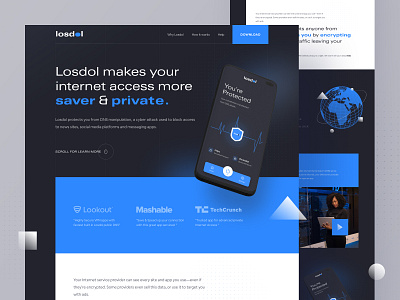 Internet Secure VPN landing page