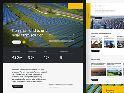 Arkara - Solar farm corporate website