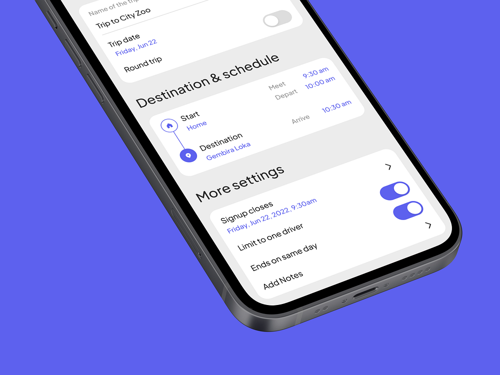 Private carpool sharing app concept by ilham yoga for Omnicreativora on