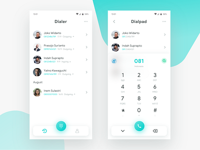 Dialer app Light | Exploration