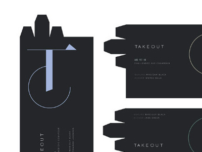 Take Out packaging beauty packaging print