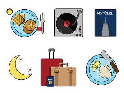 Illustrated icons